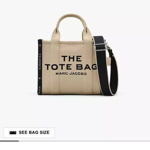 Marc Jacobs Beige and Black Tote Bag